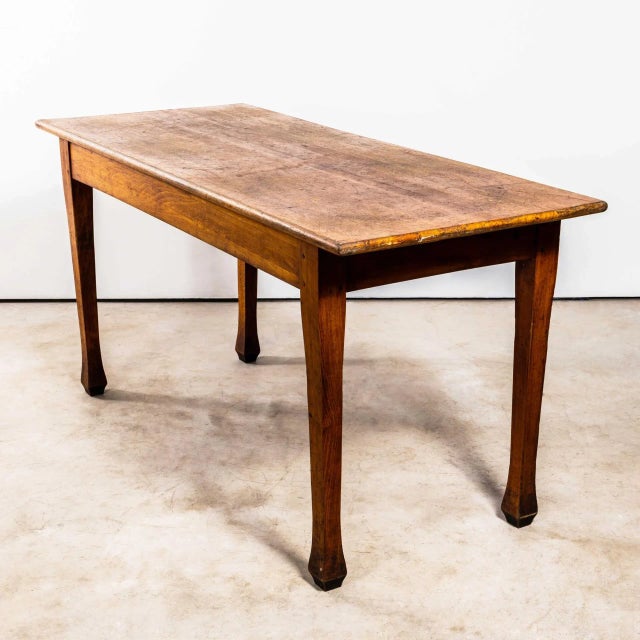 French Farmhouse Rectangular Fruitwood Dining Table, 1950s For Sale - Image 10 of 10