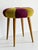 Green Upholstered Ash Stool, 1950s For Sale - Image 8 of 17