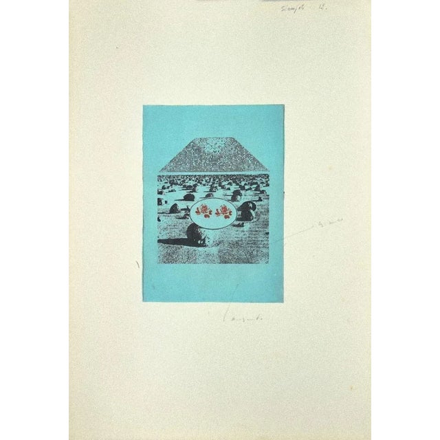 Composition is an original etching on cardboard realized by danilo bergamo in 1970s. Not signed. Good conditions. Danilo...