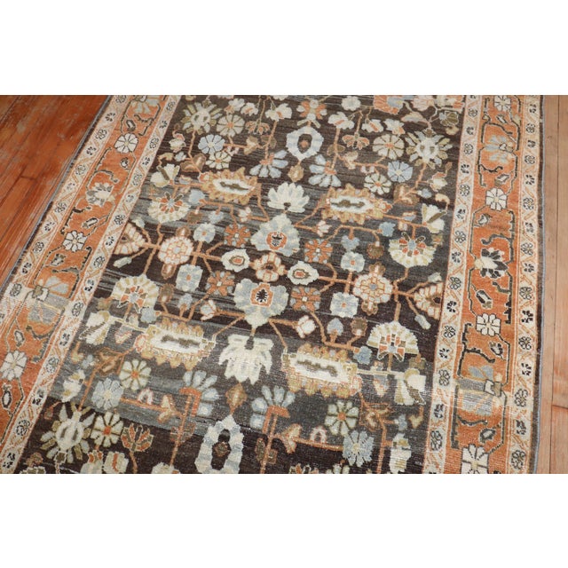 1920s Accent Size Persian sarouk rug in predominantly brown Rug no. j3259 Size 4' 5" x 6' 9"