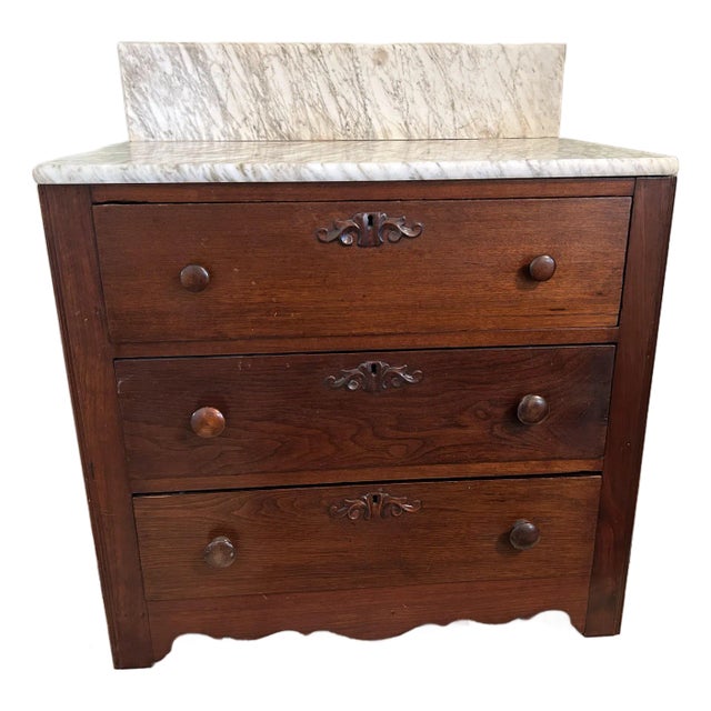 Early 20th Century Small Mahogany Chest For Sale