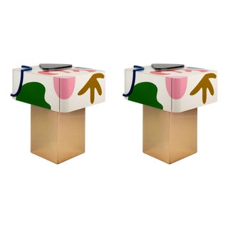 Fauves Bedside Tables by Malabar, Set of 2 For Sale