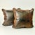 1980s Vintage Boho Chic Southwestern Ralph Lauren Jewel Tone Cut Striped Chenille Decorative Pillows - A Pair For Sale - Image 10 of 13