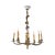 Antique 19th-Century French Botanical Brass 8-Arm Chandelier For Sale - Image 4 of 9