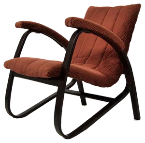 Fabric and Wood Lounge Chair by Jan Vanek, 1930s