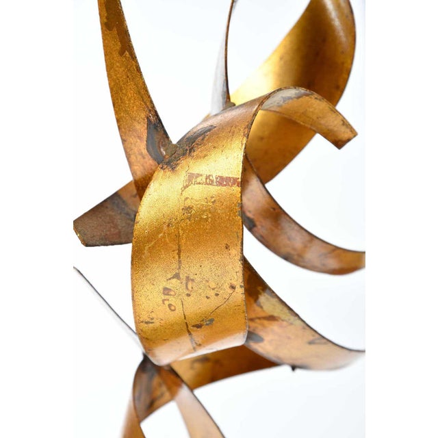 William Bowie (New York/Ohio, 1926-1994) welded Brutalist sculpture titled "Small Convolution" circa 1964, aluminum on...