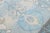 Blue Blue and Gray Vintage Turkish Oushak Handmade Floral Pattern Wool Rug For Sale - Image 8 of 11