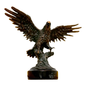 Vintage Copper Plated Eagle In-Flight Sculpture