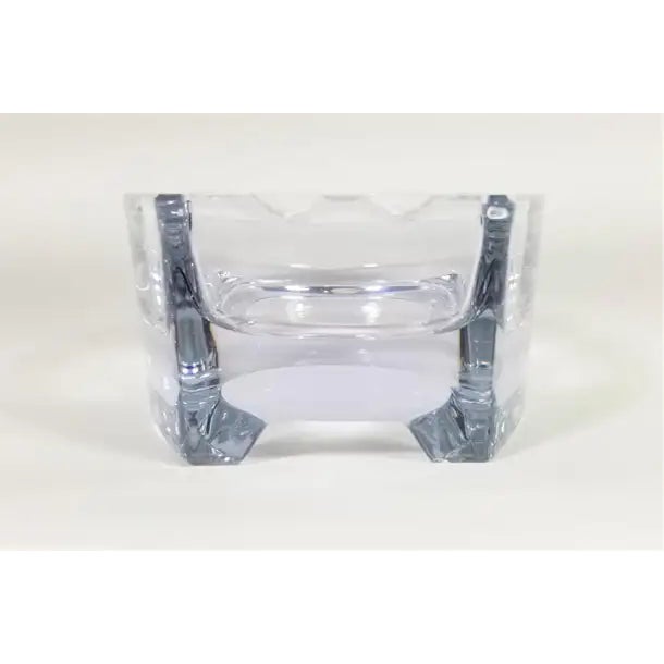 1970s French Crystal Horseshoe Shaped Ashtray, Made in France For Sale - Image 4 of 13