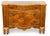 Antique Burl Wood Serpentine-Front Dresser With Floral Inlay and Carved Details For Sale In Tampa - Image 6 of 10
