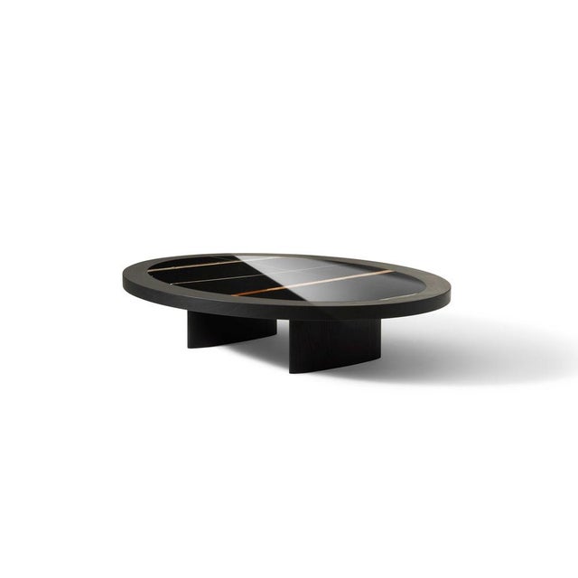 Contemporary Black Stained Ash Coffee Table by Charlotte Perriand for Cassina For Sale - Image 3 of 13