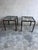 Wood Reclaimed Wood and Iron Bedside Tables, Set of 2 For Sale - Image 7 of 10
