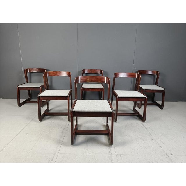 Vintage Dining Chairs by Mario Sabot, 1970s, Set of 6 For Sale - Image 3 of 10