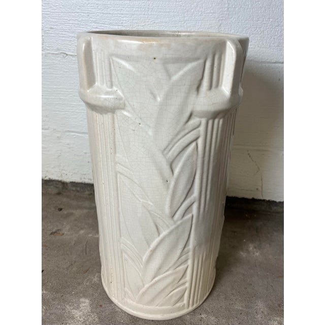 1940s 1940s McCoy Glazed Pottery Umbrella or Stick Stand For Sale - Image 5 of 8