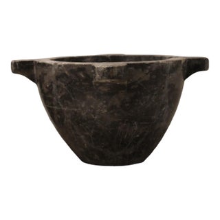 19c French Antique Marble Mortar Bowl - Large For Sale