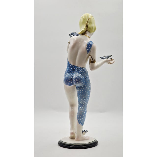 1930s Helen Konig Scavini, The Spring Nude with Swallows, 1932, Porcelain For Sale - Image 5 of 18