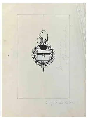 Hermann Paul, Un Grise sur les Bleus, Ink Drawing, Early 20th Century
