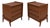 Mid Century Style Modern Walnut Nightstands. - Pair For Sale
