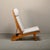 AP71 Lounge Chair in Oak and Graphic Fabric for Ap Stolen by Hans J. Wegner, Denmark For Sale - Image 4 of 17