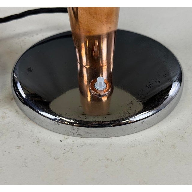 Bauhaus Cooper Table Lamp from Napako, 1930s For Sale - Image 3 of 5