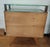 Wood Vintage Beech and Walnut Bedside Tables with Green Glass Top and Clear Glass Shelf, Italy, 1950s, Set of 2 For Sale - Image 7 of 10