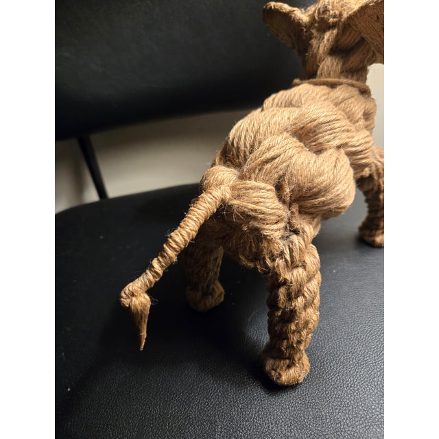 Tan Mid-Century Jute Rope Art For Sale - Image 8 of 12