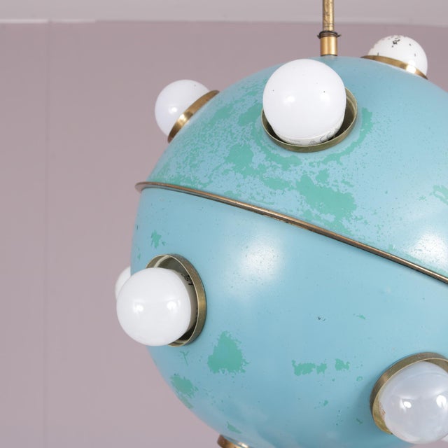 Pendant Lamp Model 551 Oscar Torlasco for Lumi, Italy, 1960s For Sale - Image 11 of 12