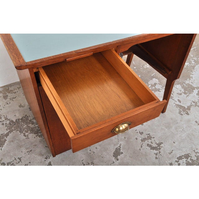 Mid-Century Modern Magic Oak Desk, 1950s For Sale - Image 18 of 18