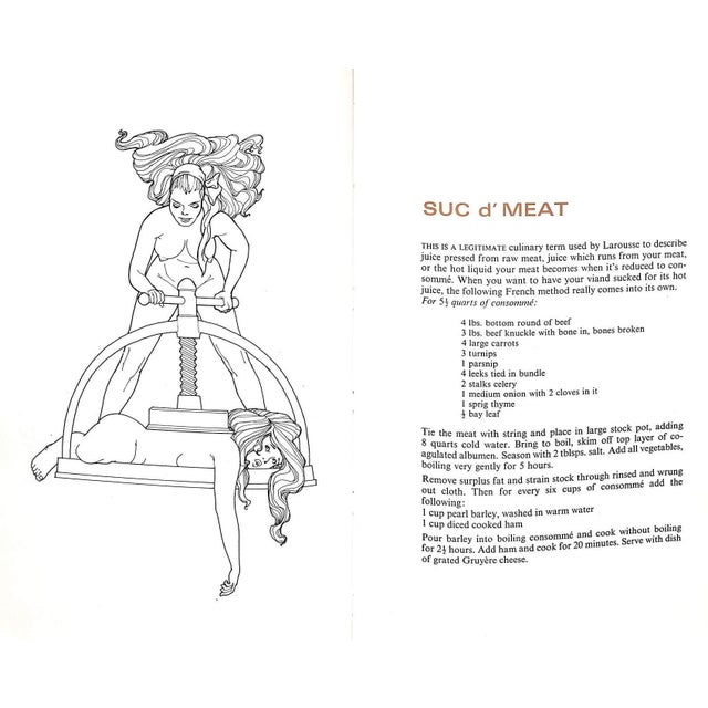 "Fanny Hill's Cook Book" 1970 Braun, Lionel H. & Adams For Sale - Image 12 of 12