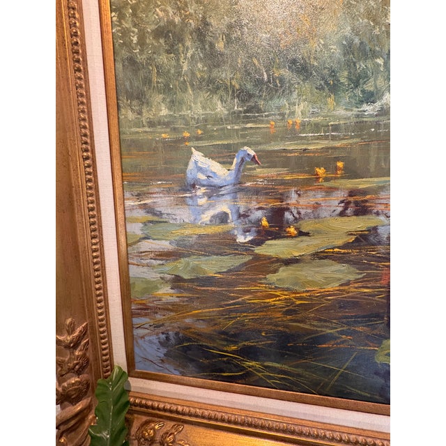 Enchanted Pond “Original Oil on Canvas by Robert Hagan For Sale - Image 13 of 16