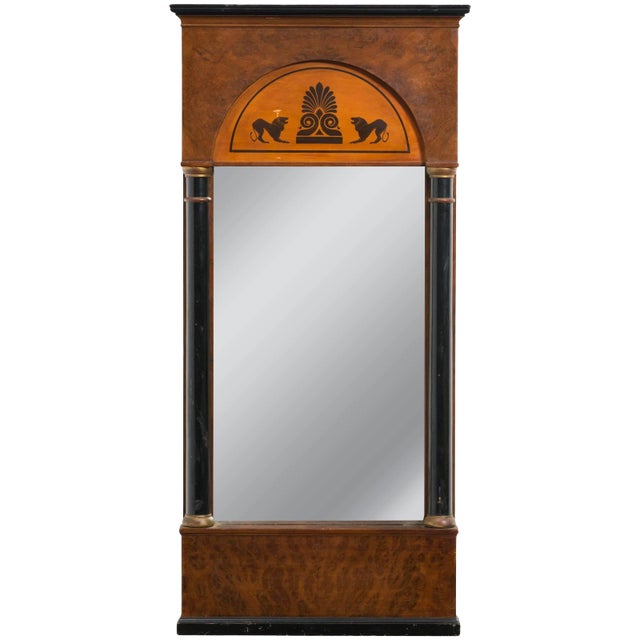 Regency Style Turn of the Century Mirror For Sale