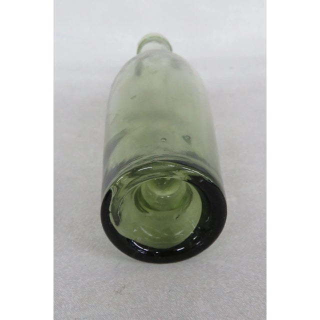 Green Push Up Glass Bottle For Sale In Miami - Image 6 of 7