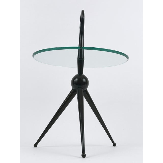 1950s Mid-Century Modern Tripod Side Table by Cesare Lacca, Italy, 1950s For Sale - Image 5 of 18