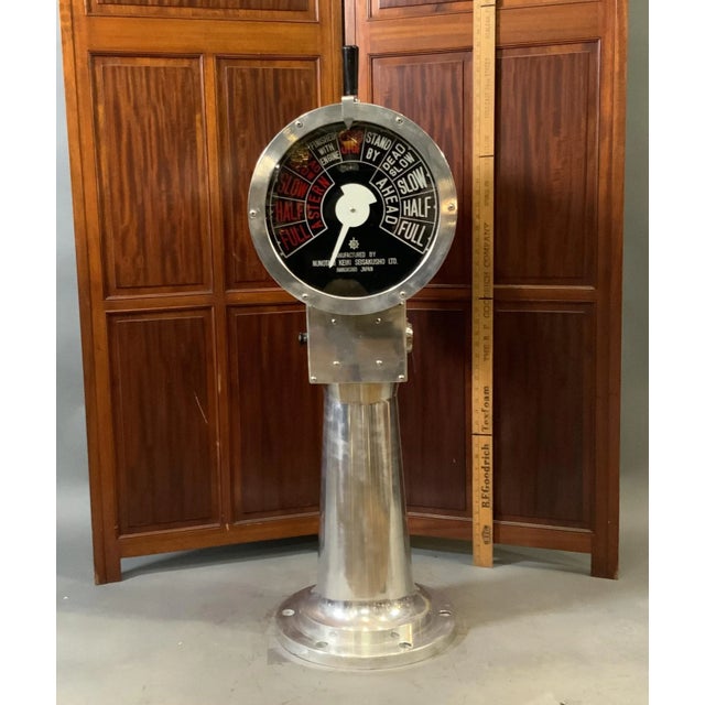 Nautical Aluminum Ships Engine Order Telegraph For Sale - Image 3 of 5