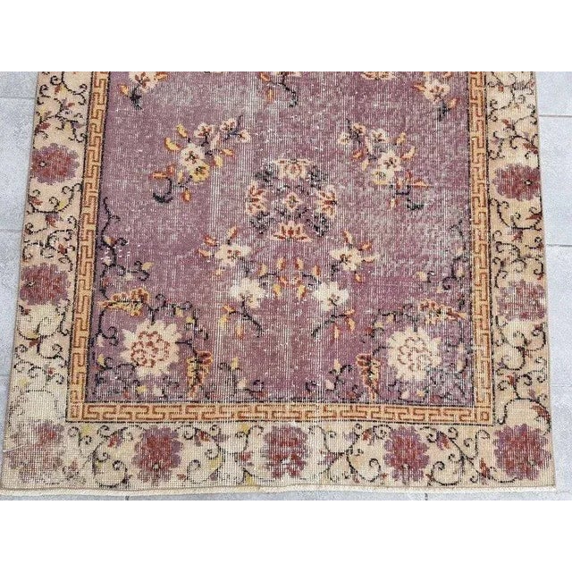 1960s Handknotted Floor Wool Rug For Sale - Image 9 of 11