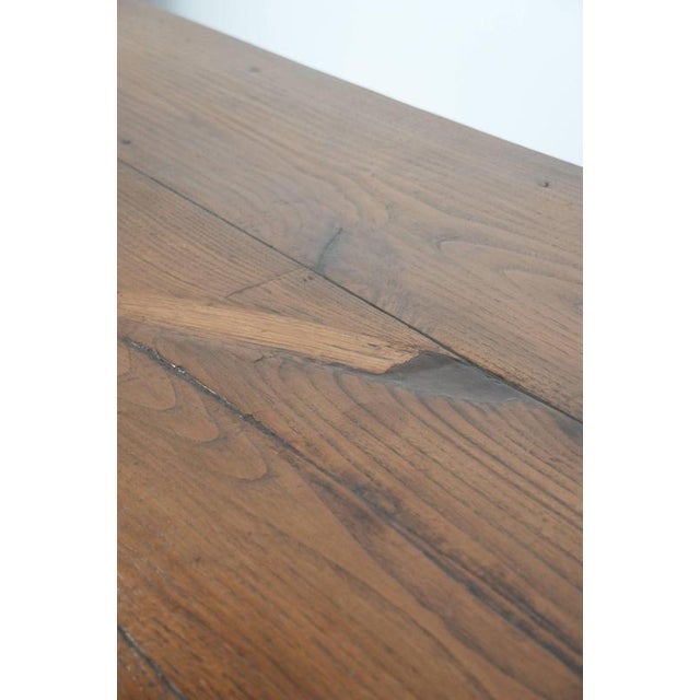 Antique French Oak Farmhouse Dining Table with Drawers For Sale - Image 17 of 18
