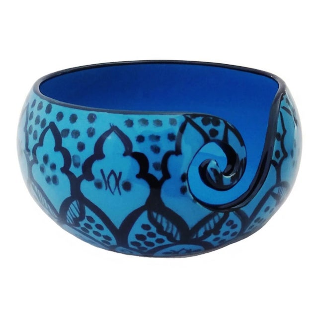 Make knitting even more adorable with this beautifully designed multi-layered greek blue yarn bowl, inspired by the...