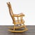 Classic Wooden Rocking Chair With Carved Backrest For Sale - Image 4 of 9
