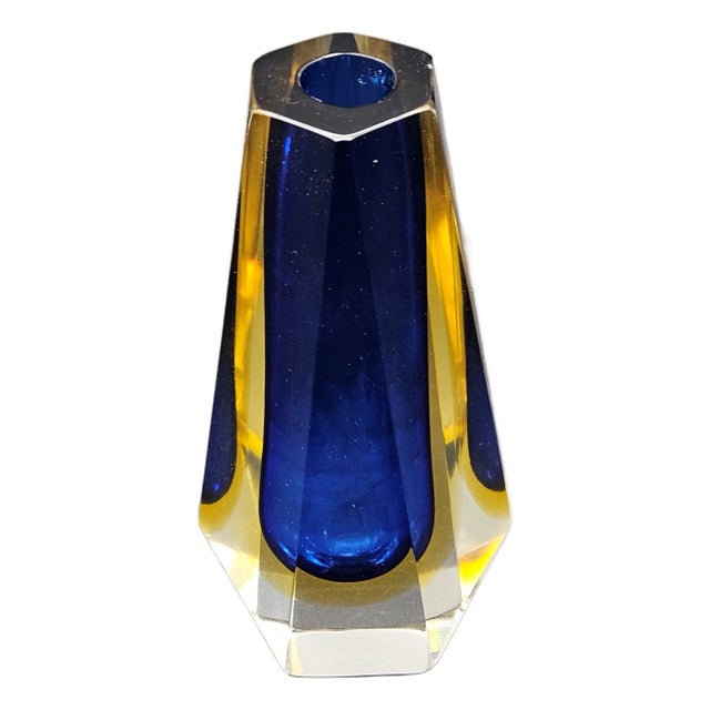 Sommerso Murano Glass Vase by Flavio Poli for Seguso, 1950s For Sale