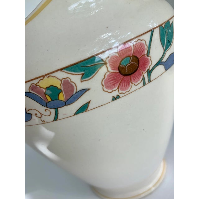 Shabby Chic Vintage Johnson Brothers Pareek Chamonix Ceramic Pitcher For Sale - Image 3 of 12