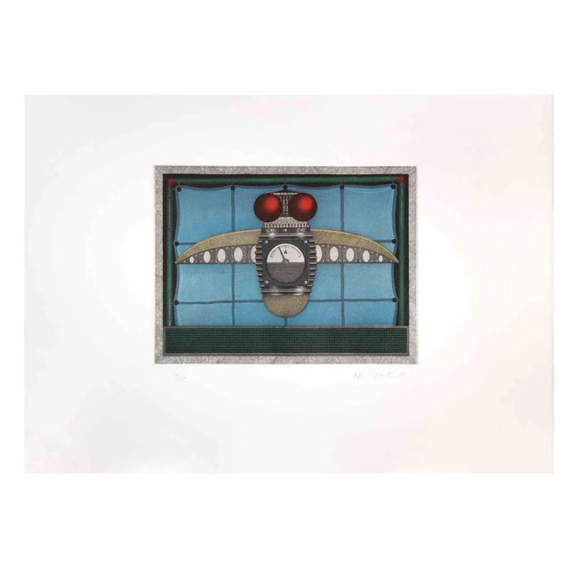Insect I is a contemporary artwork realized by the artist Fifo Stricker in 1981. Mixed colored aquatint and etching. Hand...