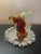VTG Mosser Amberina Glass 7” Bird In Flight Figurine