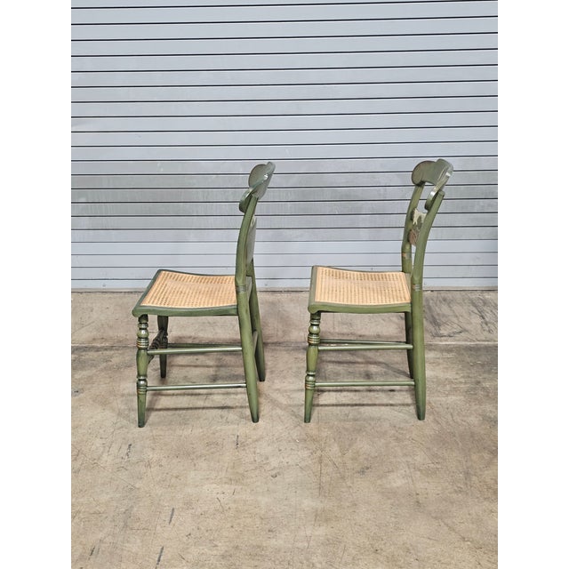 1970s Hitchcock Windsor Chairs with President John Adams - Set of 2 For Sale - Image 11 of 11