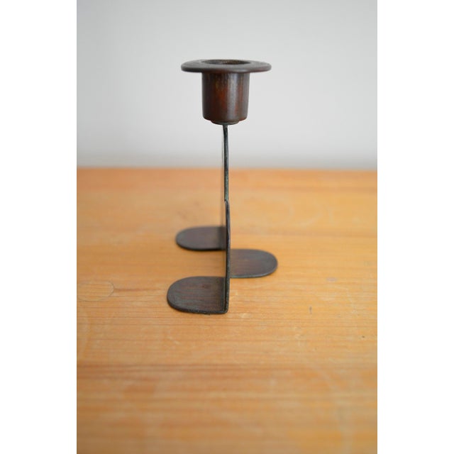 Brass candlesticks from WMF - Würtenbergische Metallwaren Fabrik from the 1930s - Brass decorated with an Art Deco pattern...