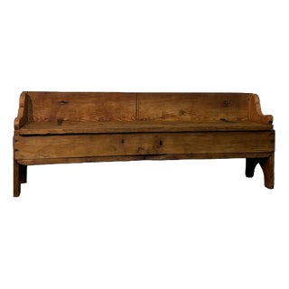 Antique Larch Chest in Wood, 1800s For Sale