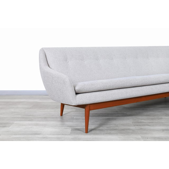 Mid-Century Modern Norwegian Teak Sofa by Gerhard Berg for Lk Hjelle, 1960s For Sale - Image 3 of 10