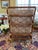 Shabby Chic Pencil Rattan Chairs Schumacher Santa Monica Ikat Fabric For Sale - Image 3 of 13