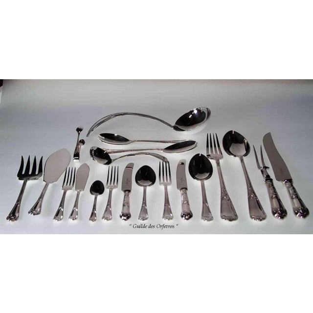 New 1980s Silver Fish Set of 12 Pair Fish Eaters & Fish Servers, La Regence - 26 PCS For Sale In New York - Image 6 of 16