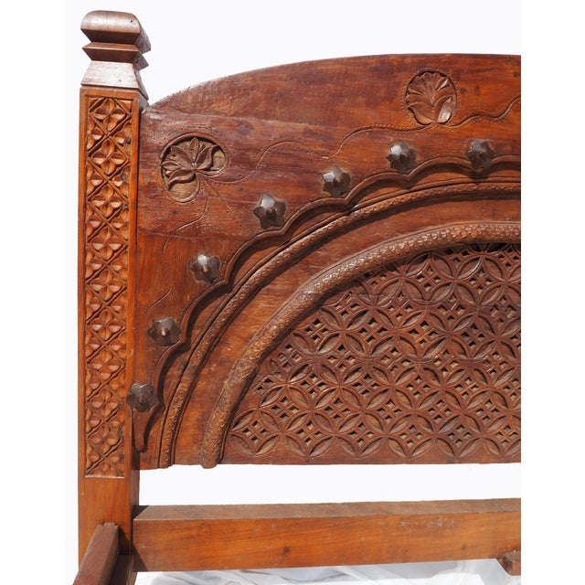 Vintage Double Bed, Swat-Tal, Pakistan, 1950s For Sale - Image 10 of 17