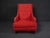 Mid-Century Modern Mid 20th Century Vintage Red Armchair in the Style of Adrian Pearsall For Sale - Image 3 of 9